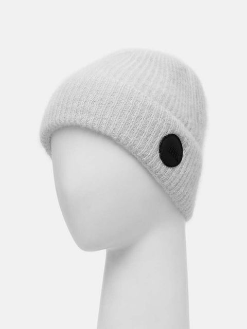 MMC STUDIO czapka wełniana ELITESMART kolor szary z cienkiej dzianiny wełniana