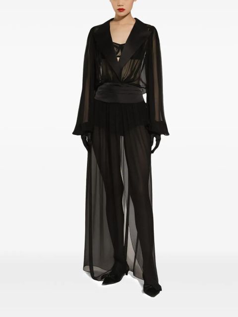 Dolce & Gabbana chiffon dress - Black - zdjęcie produktu nr 2