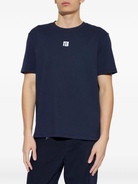 Balmain logo-detail short-sleeve T-shirt - Blue