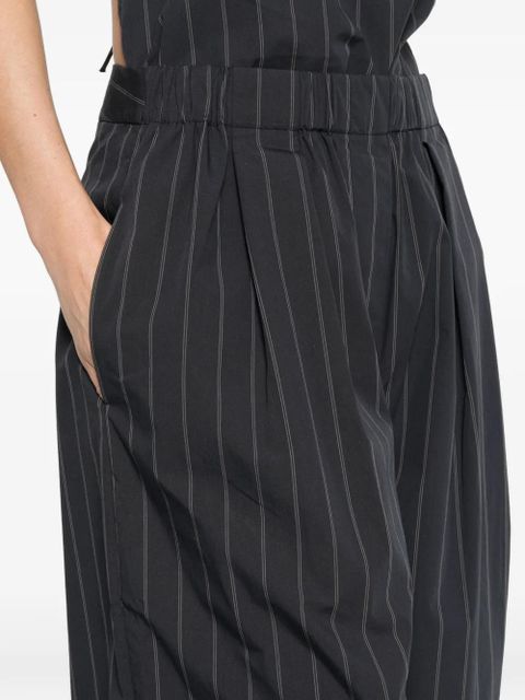 St. Agni striped pleated trousers - Blue
