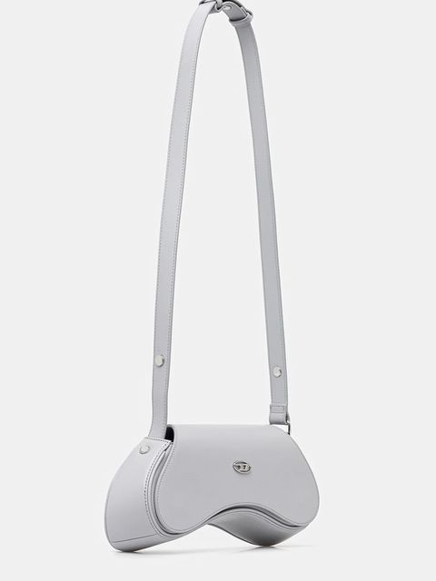 Diesel torebka skórzana PLAY PLAY CROSSBODY cross body kolor niebieski X10221.PR227