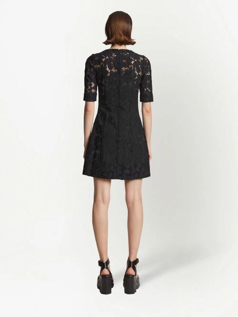 Proenza Schouler floral lace dress - Black