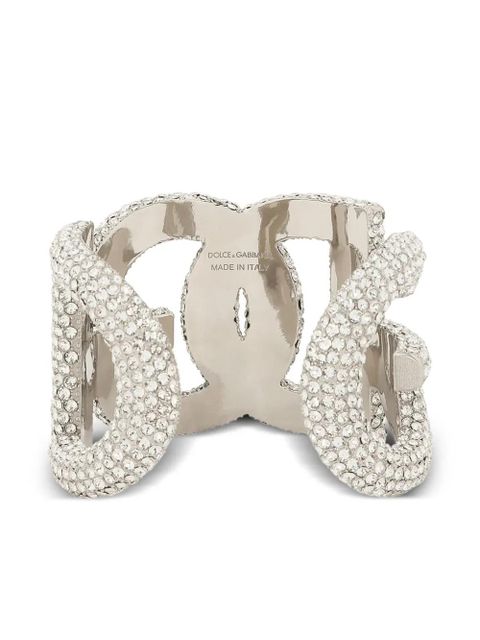 Dolce & Gabbana DG crystal-embellished bracelet - Silver