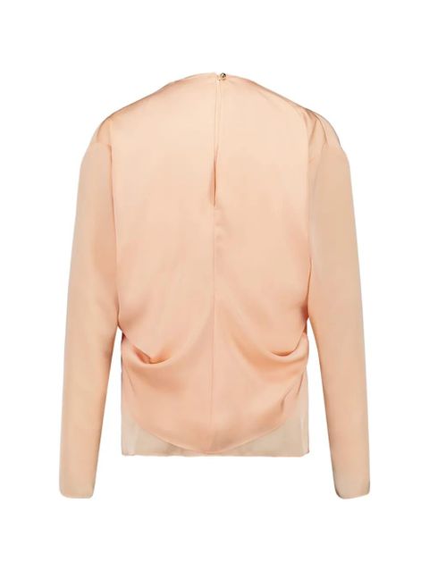 Rabanne satin long-sleeve blouse - Neutrals - zdjęcie produktu nr 2