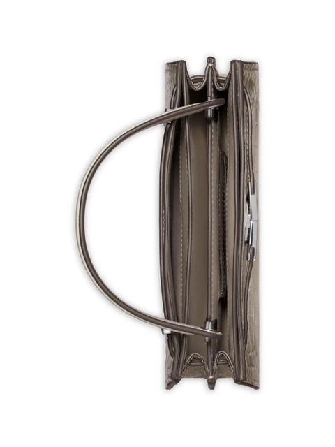 Tory Burch mini Lee Radziwill embossed degrade top handle - White