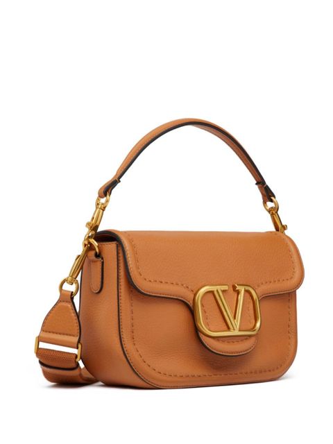 Valentino Garavani Alltime leather shoulder bag - Brown