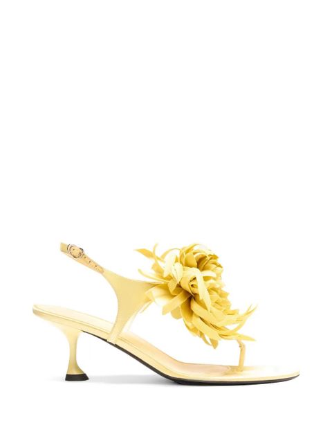 Proenza Schouler Tee floral-appliqué sandals - Yellow - zdjęcie produktu nr 1