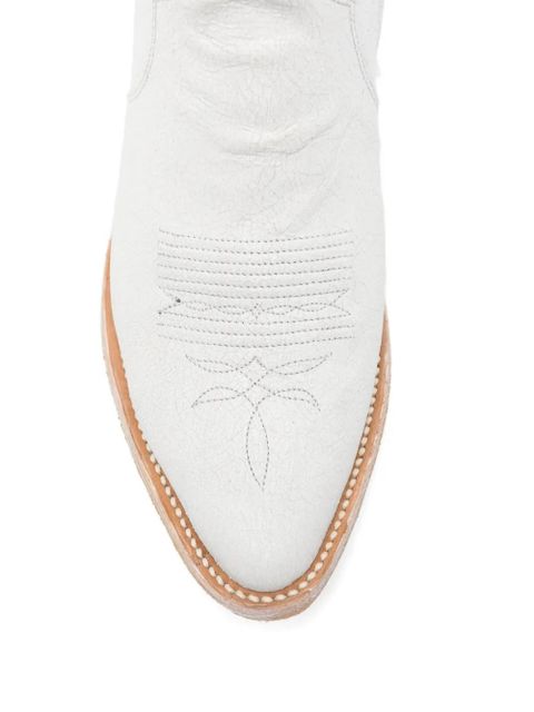 Comme Des Garçons x Mexicana leather boots - White