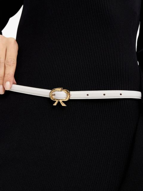 Gianvito Rossi buckled leather belt - White - zdjęcie produktu nr 2