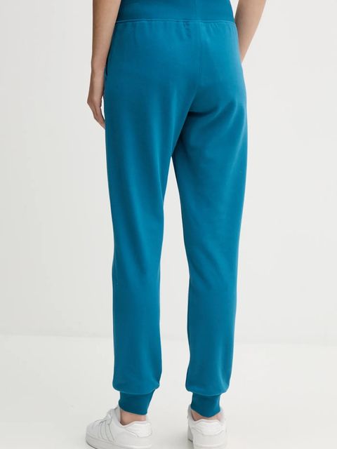 United Colors of Benetton spodnie dresowe damskie kolor turkusowy gładkie 3WNW3F04R