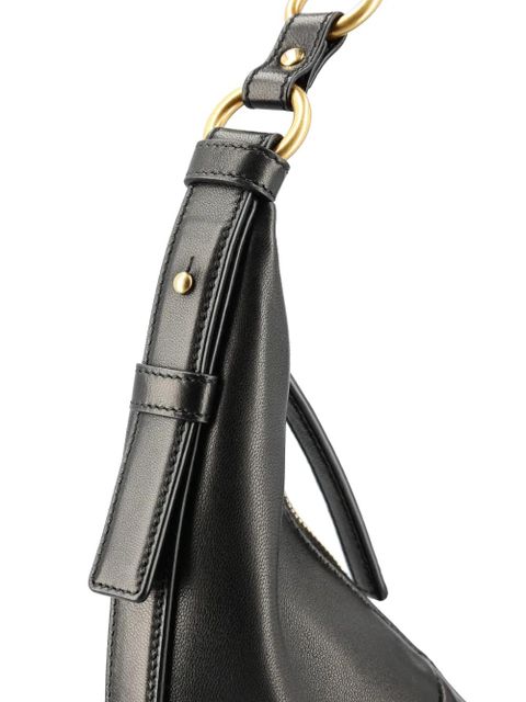 Saint Laurent Saharienne leather shoulder bag - Black
