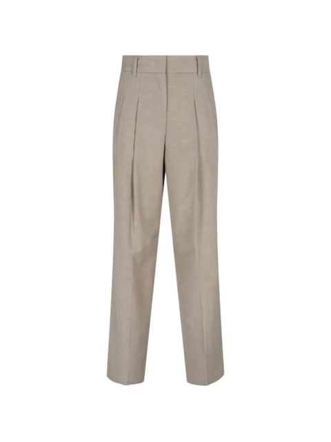 The Frankie Shop Gelso pleated trousers - Neutrals - zdjęcie produktu nr 1
