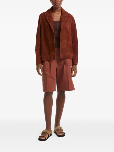 Yves Salomon button suede jacket - Brown - zdjęcie produktu nr 2