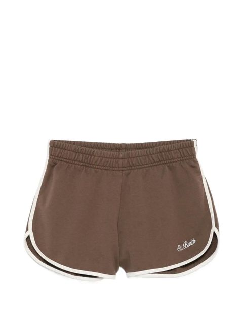 MC2 Saint Barth Francine Light logo-embroidered shorts - Brown - zdjęcie produktu nr 1