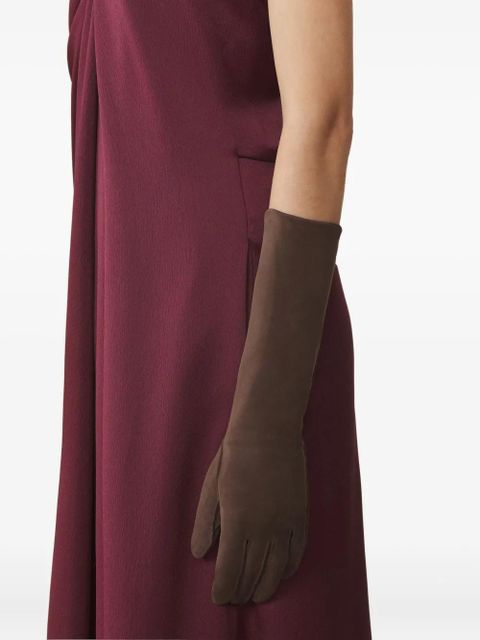 Lanvin suede gloves - Brown - zdjęcie produktu nr 2