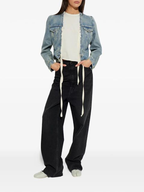 Maison Margiela raw-cut jeans - Black - zdjęcie produktu nr 2