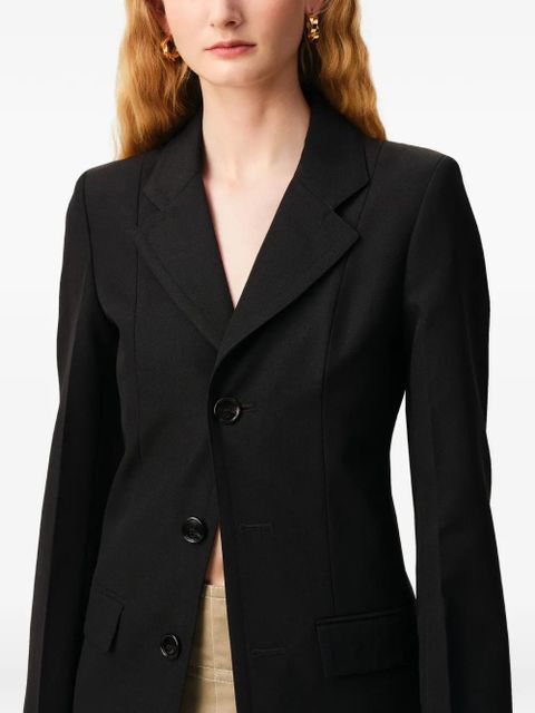 AMI Paris fitted breasted coat - Black