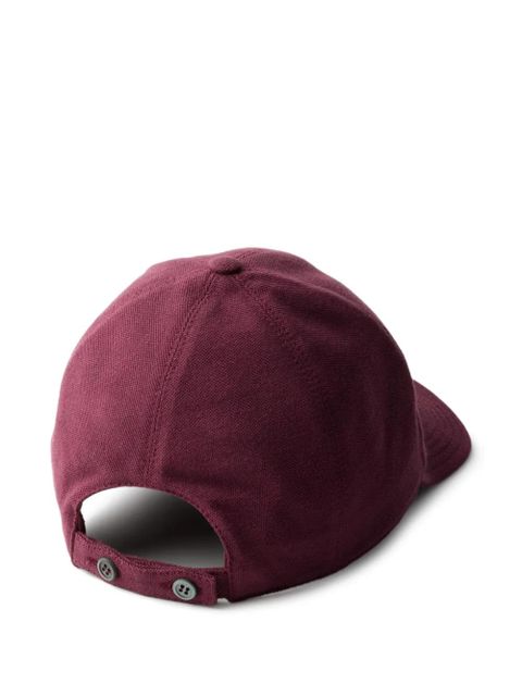 Prada old piqué baseball cap - Red