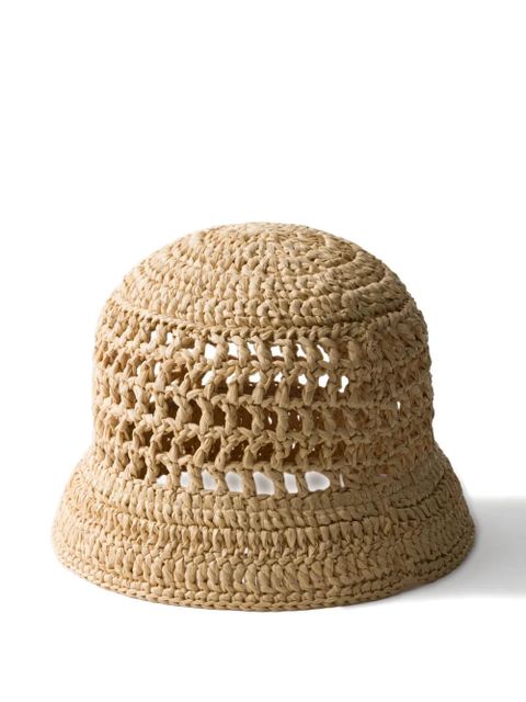 Prada crochet bucket hat - Neutrals - zdjęcie produktu nr 2