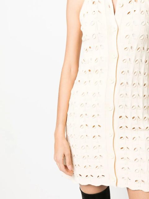 Sportmax Rivolo crochet short dress - Neutrals