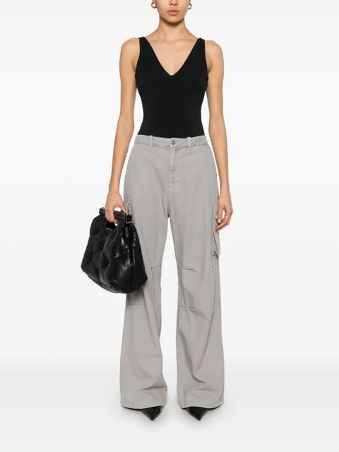 ENTIRE STUDIOS V-neck bodysuit - Black