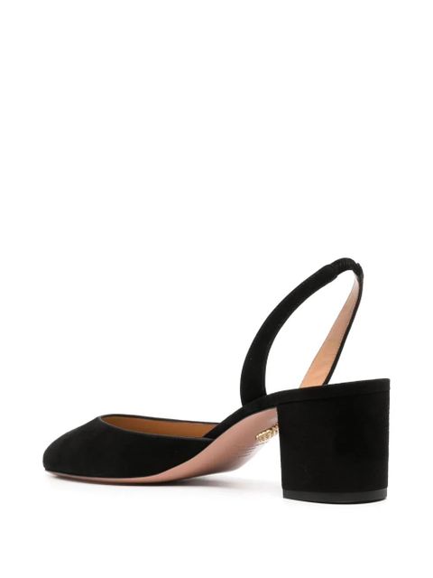 Aquazzura slingback block-heel pumps - Black