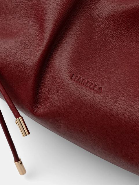 Marella torebka skórzana kolor czerwony 2523519037200