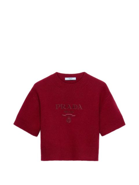 Prada wool and cashmere crew-neck sweater - Red - zdjęcie produktu nr 1