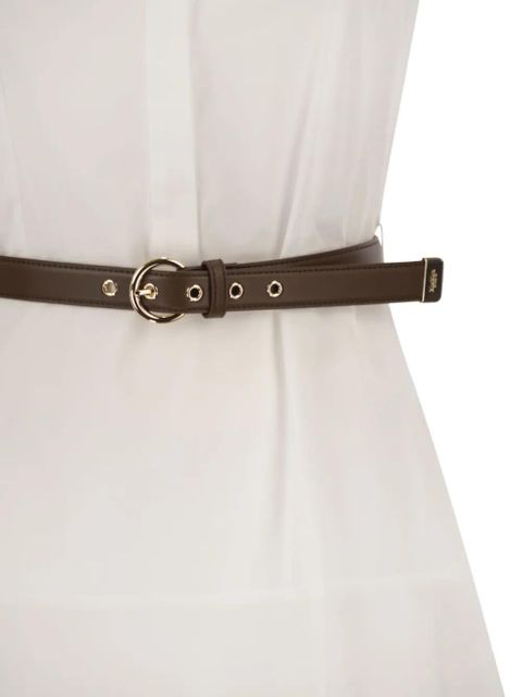 Max Mara belted maxi dress - White