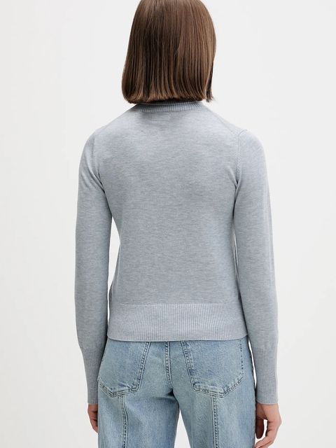 Guess Jeans sweter damski kolor szary z golfem W4BR15 Z3HO2