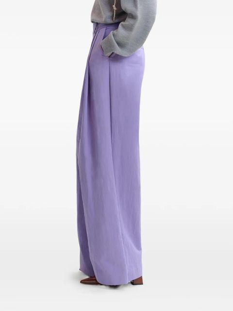 Essentiel Antwerp pleated wide-leg trousers - Purple