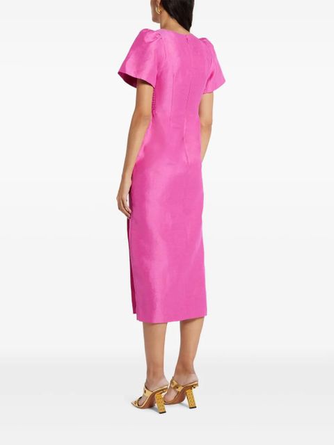 Aje Presence Twisted midi dress - Pink