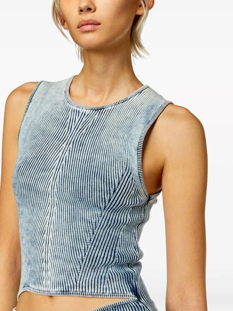 Diesel M-Taryn ribbed midi dress - Blue