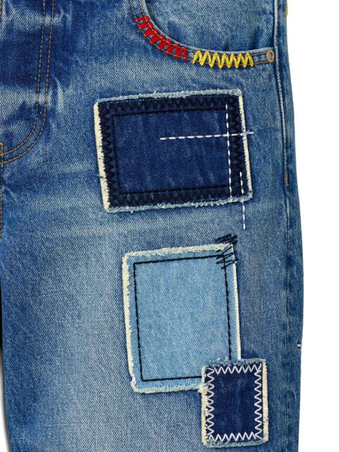 Marc Jacobs patchwork five-pocket jeans - Blue