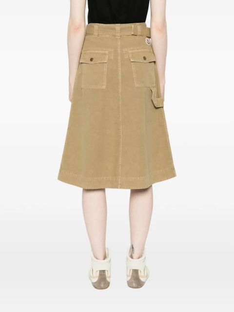 Moncler belted midi skirt - Neutrals