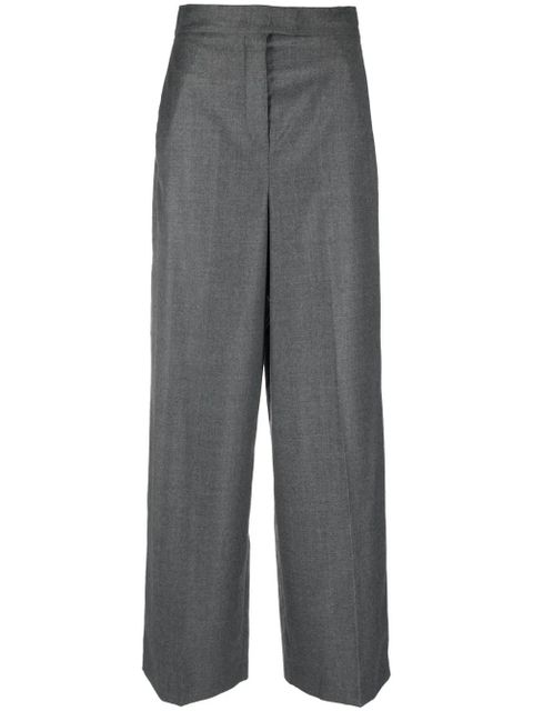 FENDI palazzo wool trousers - Grey - zdjęcie produktu nr 1
