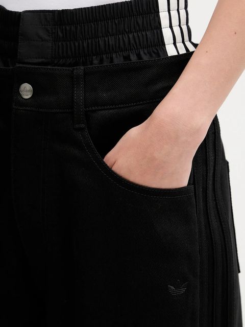 adidas Originals spodnie Firebird damskie kolor czarny proste high waist JX7594 - zdjęcie produktu nr 2