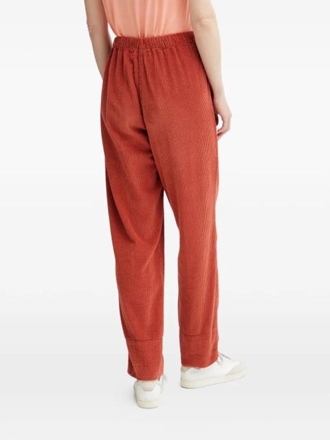 American Vintage elastic-waistband corduroy trousers - Orange