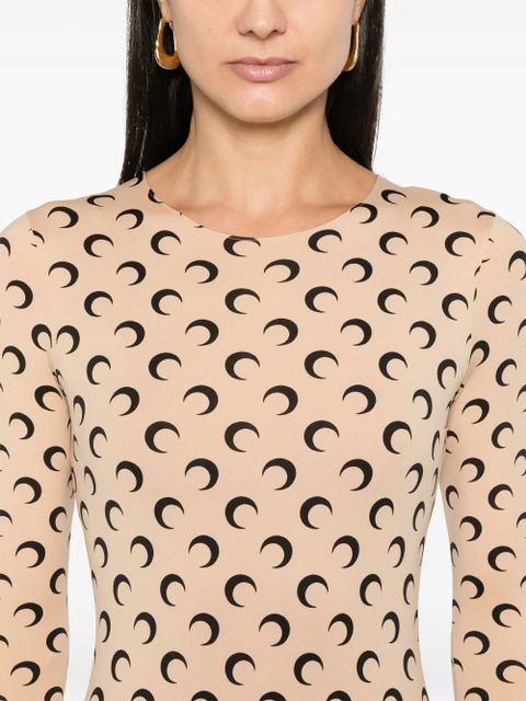 Marine Serre jersey moon jumpsuit - Neutrals - zdjęcie produktu nr 2