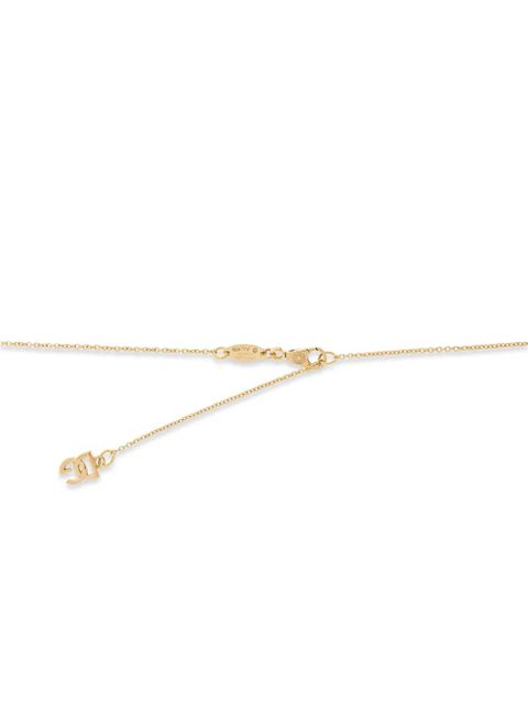 Dolce & Gabbana logo charm chain necklace - Gold