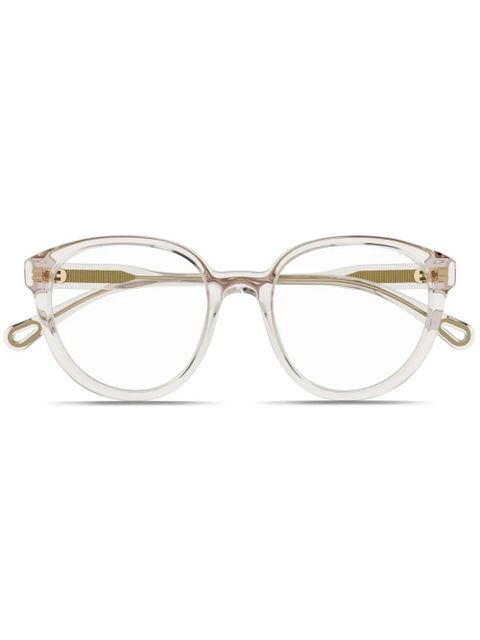 Chloé Eyewear oval frame glasses - Pink - zdjęcie produktu nr 1