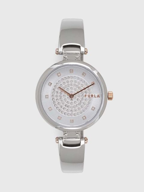 Furla zegarek damski kolor srebrny