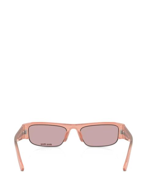 Miu Miu Eyewear rectangle-frame sunglasses - Pink