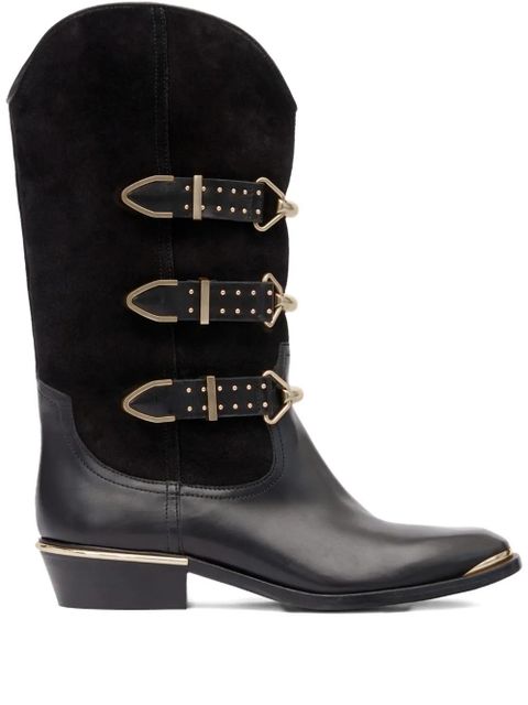 ISABEL MARANT 35mm Mexia buckle boots - Black - zdjęcie produktu nr 1