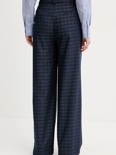 Fracomina spodnie damskie kolor niebieski fason cygaretki high waist FS25WV3005W56195 - zdjęcie produktu nr 2