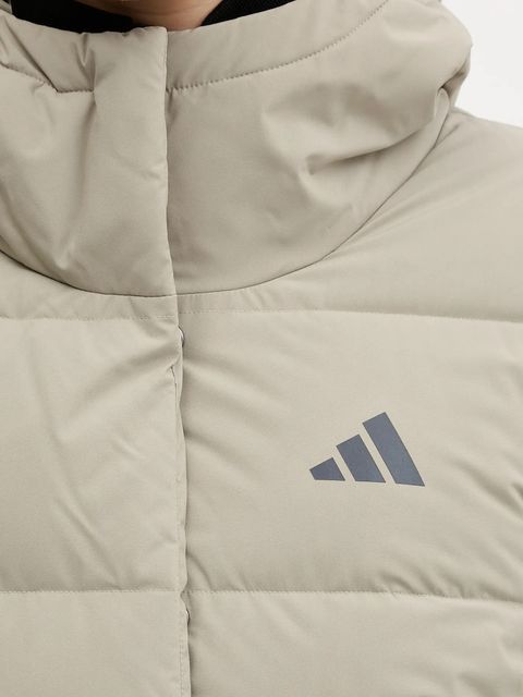 adidas kurtka puchowa Helionic kolor zielony zimowa JX3027