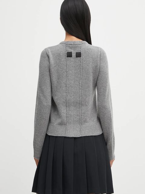 MM6 Maison Margiela kardigan z dodatkiem wełny damski kolor szary S62HP0036.M13187.854