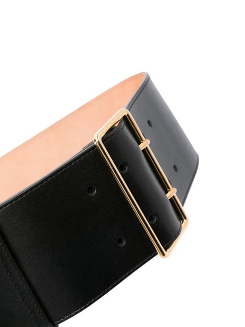 Alexander McQueen leathe belt - Black - zdjęcie produktu nr 2
