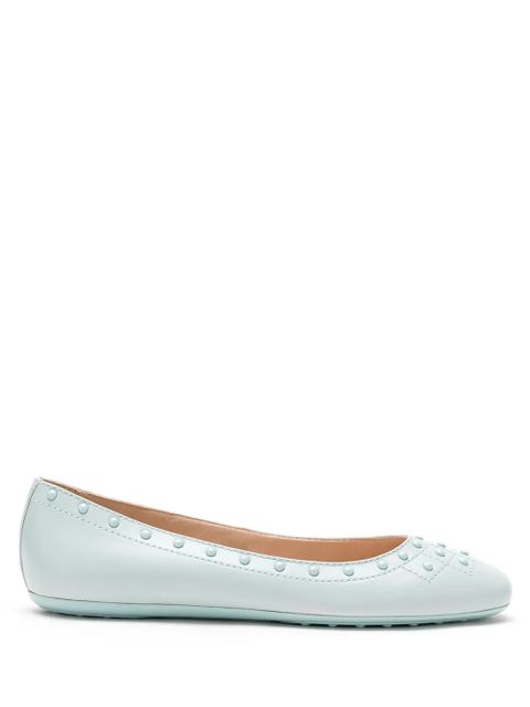 Tod's studded ballerina shoes - Blue - zdjęcie produktu nr 1