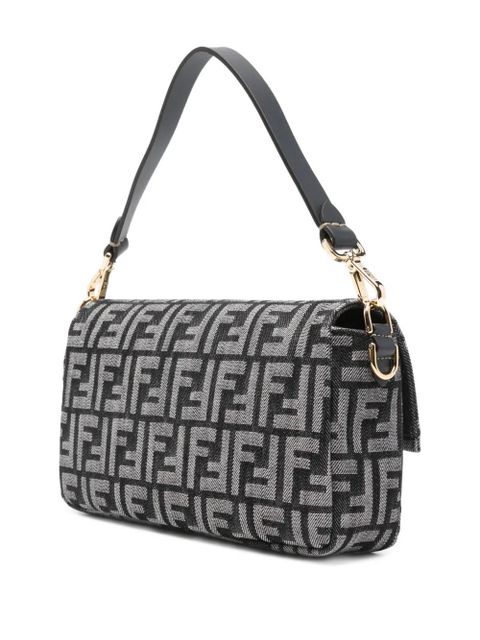 FENDI Baguette logo tote bag - Black - zdjęcie produktu nr 2